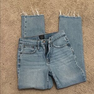 J. Crew Women's Light Blue Ankle Jeans Essential Straight